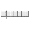 Port vidaxl 500x100 cm anthracite en acier