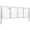 Vidaxx portail de jardin en acier 350x75 cm argent