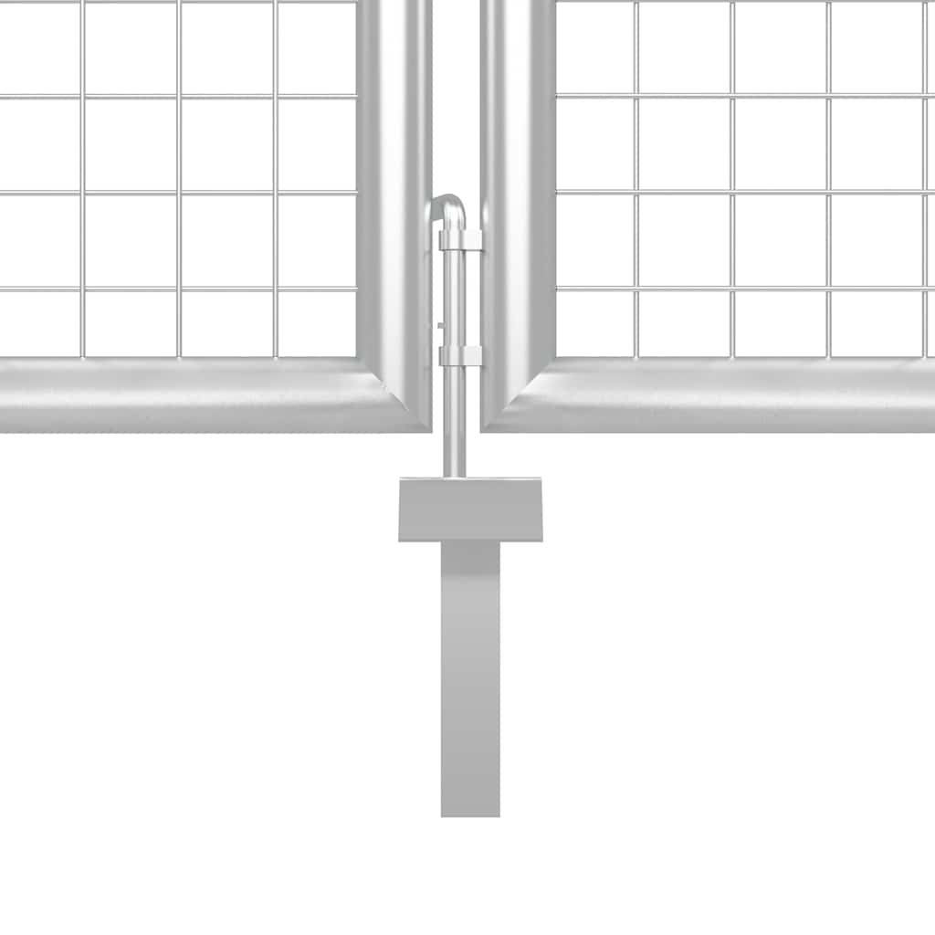 Vidaxx portail de jardin en acier 350x75 cm argent