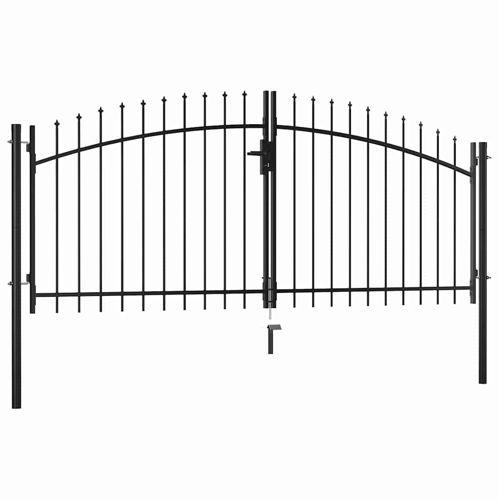 Vidaxl Hek Port Double Porte avec Spears Top 300x150 cm