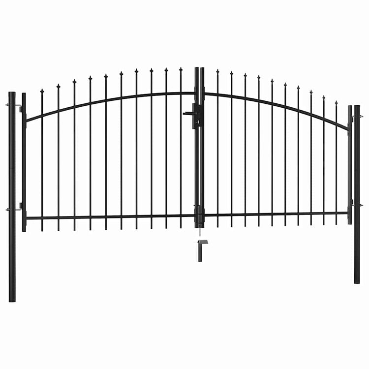 Vidaxl Hek Port Double Porte avec Spears Top 300x150 cm