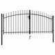 Vidaxl Hek Port Double Porte avec Spears Top 300x150 cm