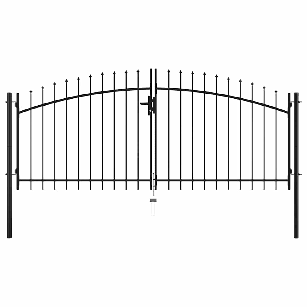Vidaxl Hek Port Double Porte avec Spears Top 300x150 cm