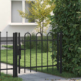 Vidaxl Single Gate avec une forme d'arc 100x75 cm - afbeelding 1