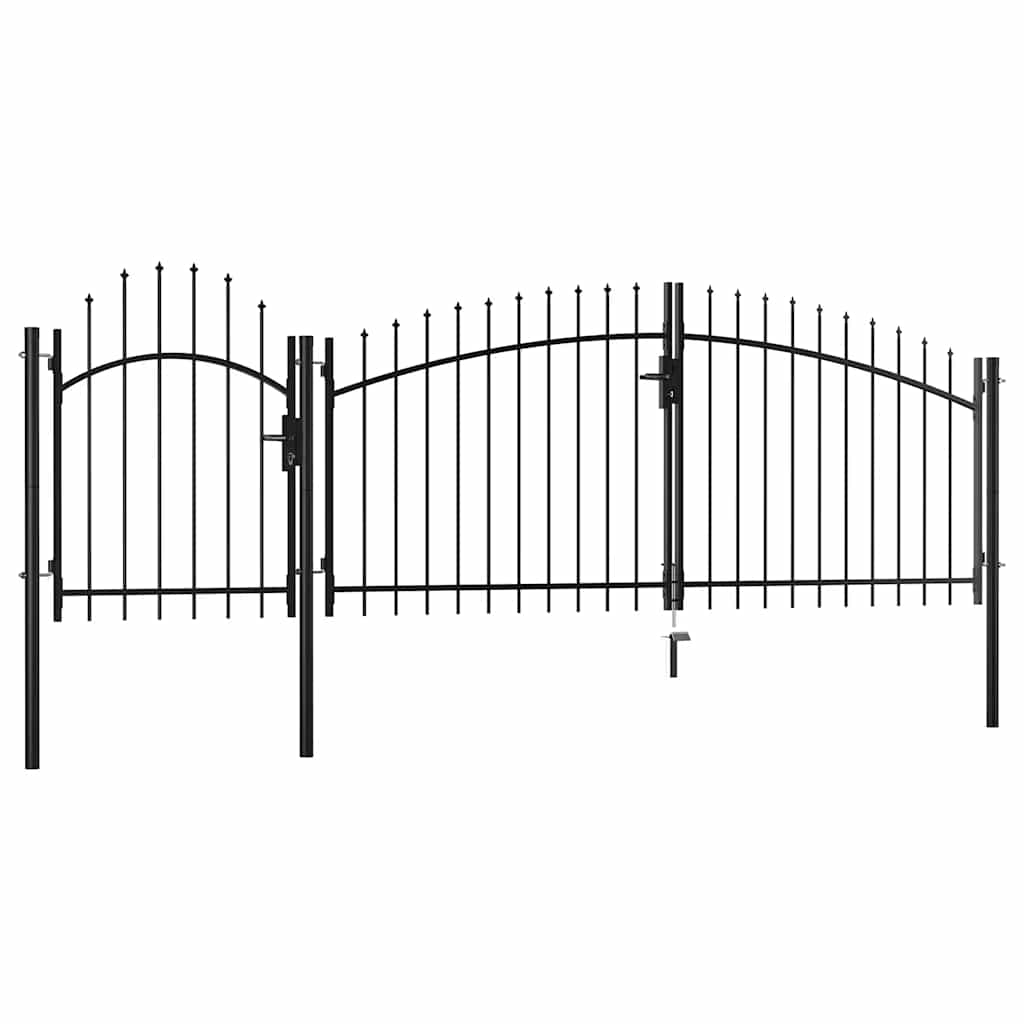 Port vidaxl 1,5x4 m en acier noir