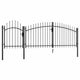 Port vidaxl 1,5x4 m en acier noir