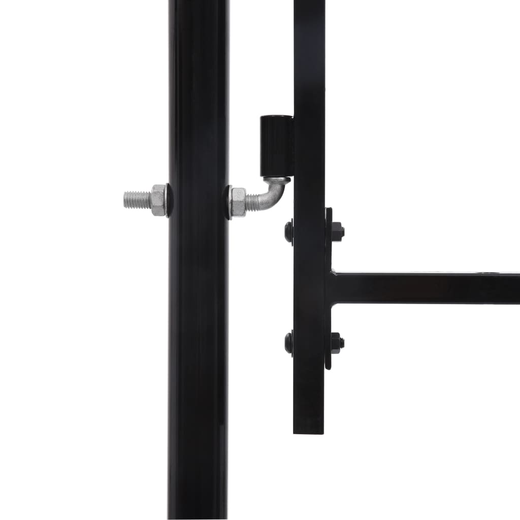 Port vidaxl 1,75x4 m en acier noir
