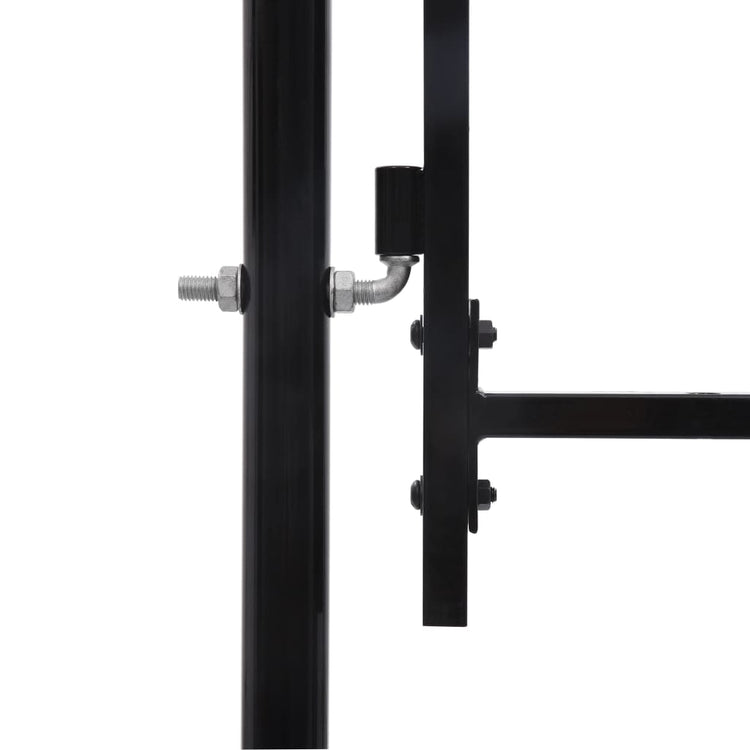 Port vidaxl 1,75x4 m en acier noir