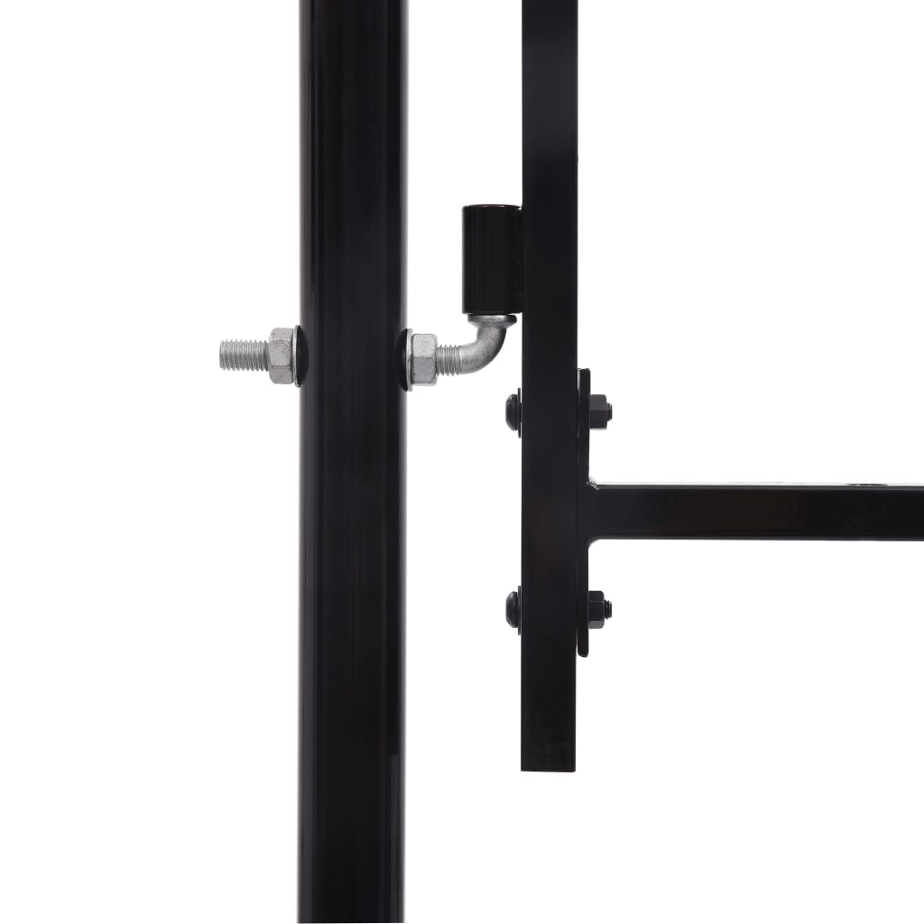 Port vidaxl 2x4 m en acier noir