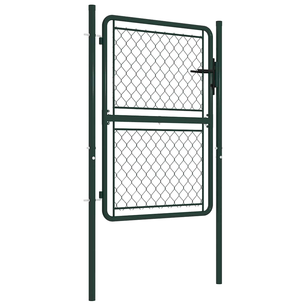 Vidaxl Port 100x150 cm en acier vert