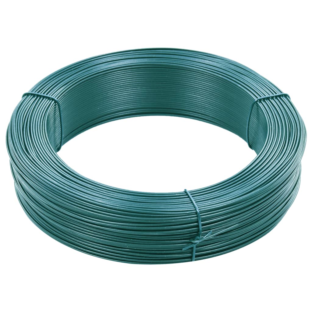 Vidaxl Hekbind Thread 250 m 0,9 1,4 mm en acier vert en acier vert