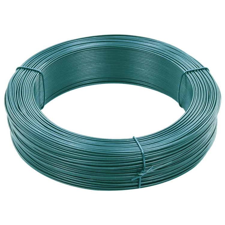 Vidaxl Hekbind Thread 250 m 0,9 1,4 mm en acier vert en acier vert