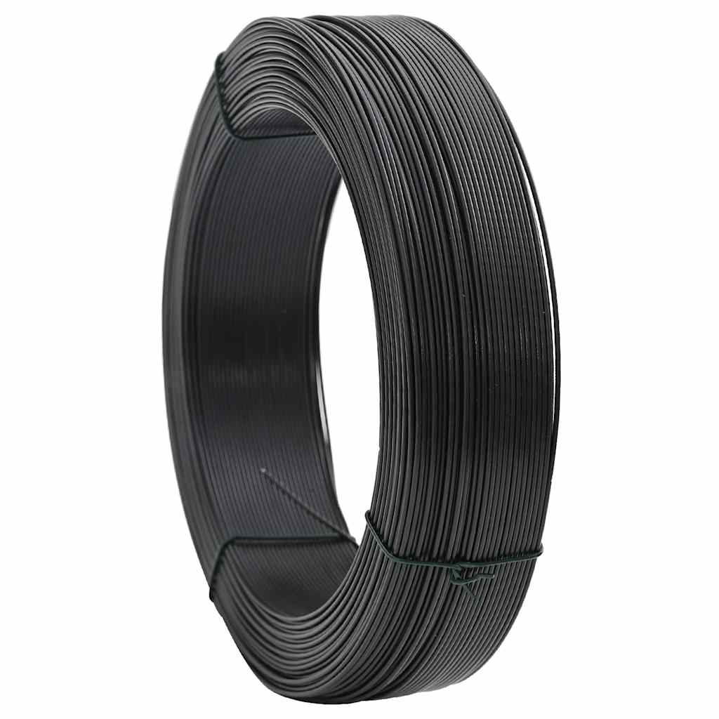 Vidaxl Hekbind Thread 250 m 1,4 2 mm Anthracite en acier