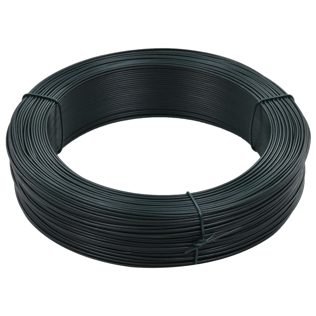 Vidaxl Hekbind Thread 250 m 1,6 2,5 mm en acier vert en acier vert