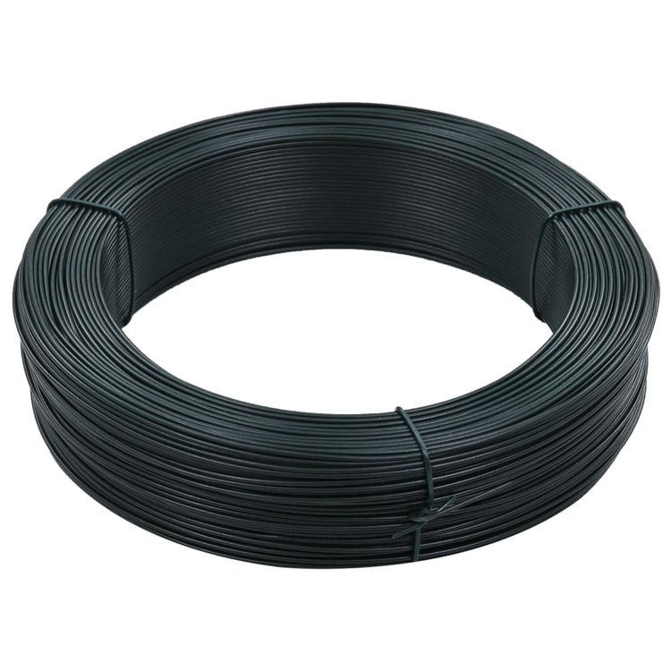 Vidaxl Hekbind Thread 250 m 1,6 2,5 mm en acier vert en acier vert