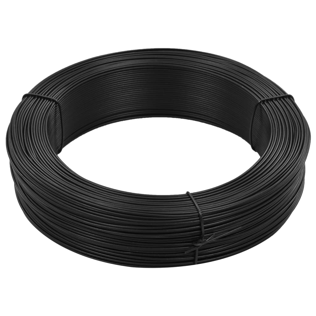 Vidaxl Hekbind Thread 250 m 1,6 2,5 mm Anthracite en acier
