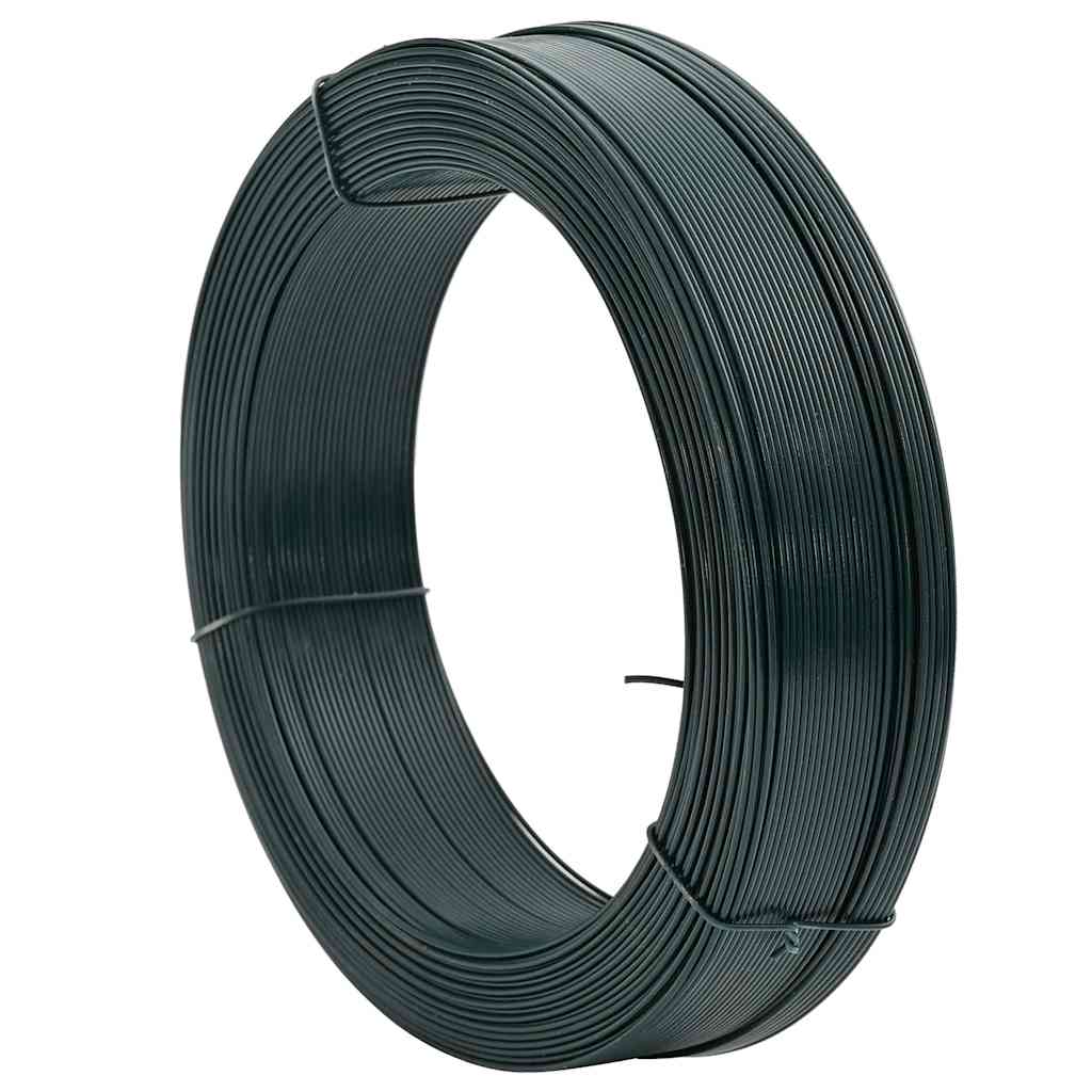 Vidaxl Hekbind Thread 250 m 2,3 3,8 mm en acier noir vert