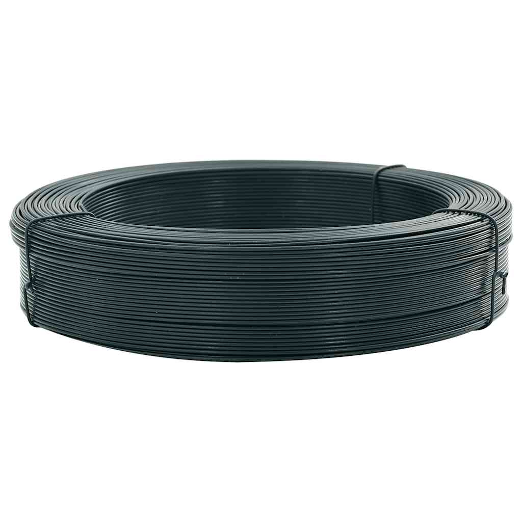Vidaxl Hekbind Thread 250 m 2,3 3,8 mm en acier noir vert