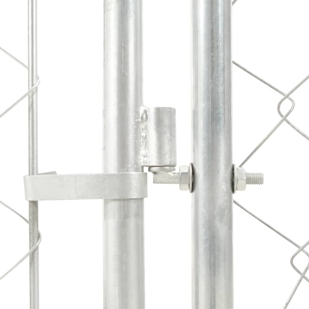 Vidaxl Chienne de chien pour l'extérieur avec toit 100x100x125 cm