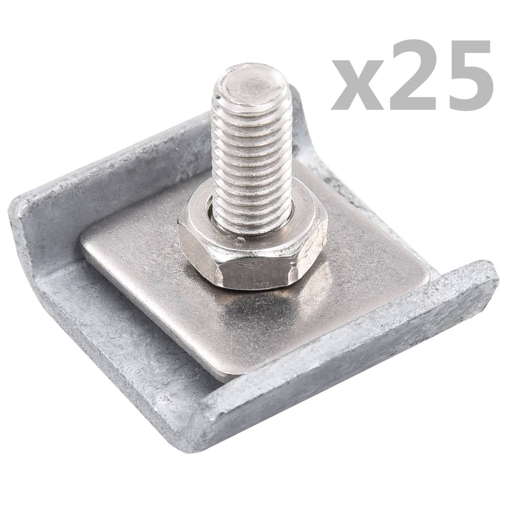 Vidaxl Raster Mat Connection 25 Définit l'anthracite