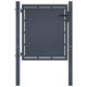 Port vidaxl 100x75 cm anthracite en acier