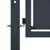 Port vidaxl 100x75 cm anthracite en acier