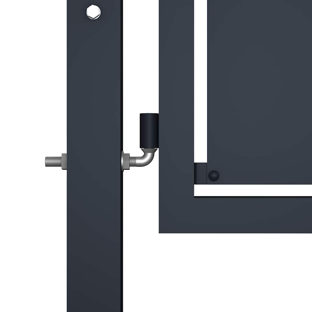 Port vidaxl 100x75 cm anthracite en acier