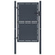 Port vidaxl 100x125 cm anthracite en acier