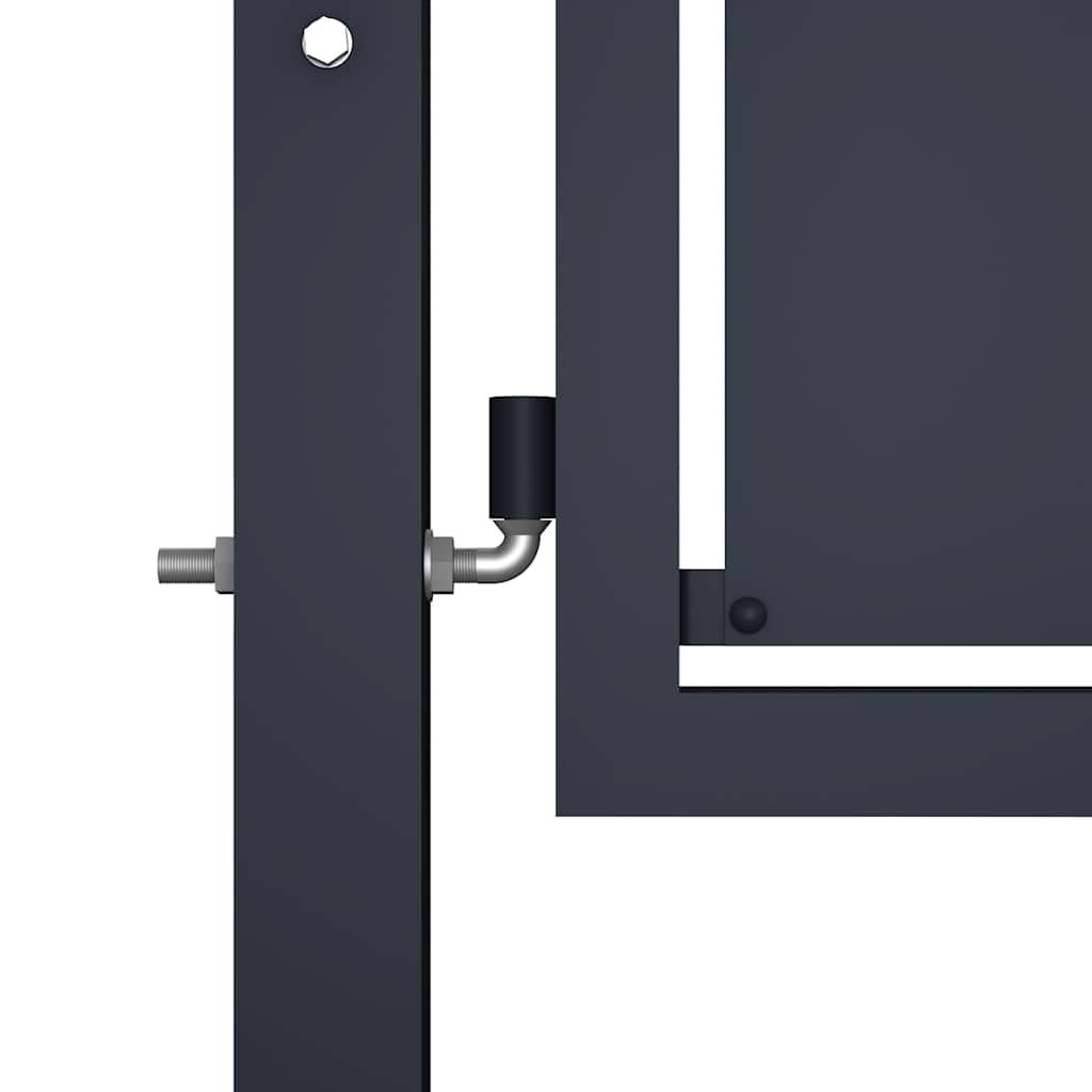 Port vidaxl 100x125 cm anthracite en acier