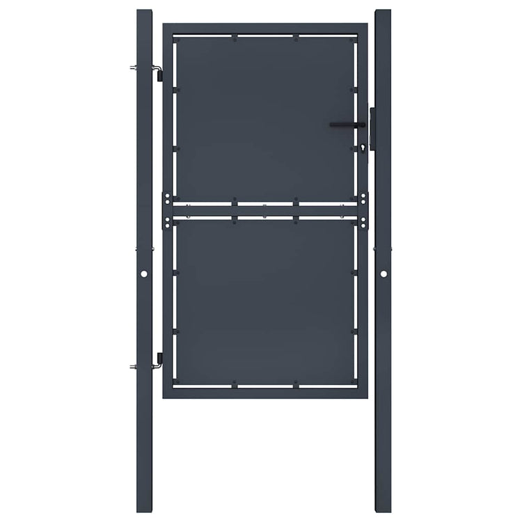 Port vidaxl 100x150 cm anthracite en acier