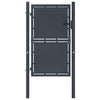 Port vidaxl 100x200 cm anthracite en acier