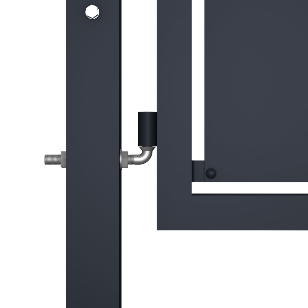 Port vidaxl 300x75 cm anthracite en acier