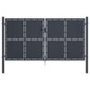 Port vidaxl 300x150 cm anthracite en acier