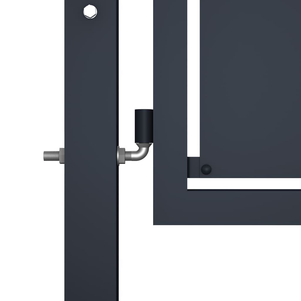 Port vidaxl 300x150 cm anthracite en acier