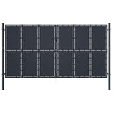 Port vidaxl 400x175 cm anthracite en acier - afbeelding 1