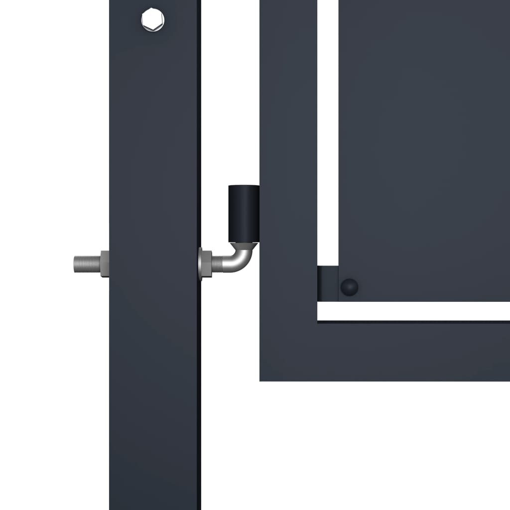 Port vidaxl 350x150 cm anthracite en acier