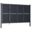 Port vidaxl 350x200 cm anthracite en acier