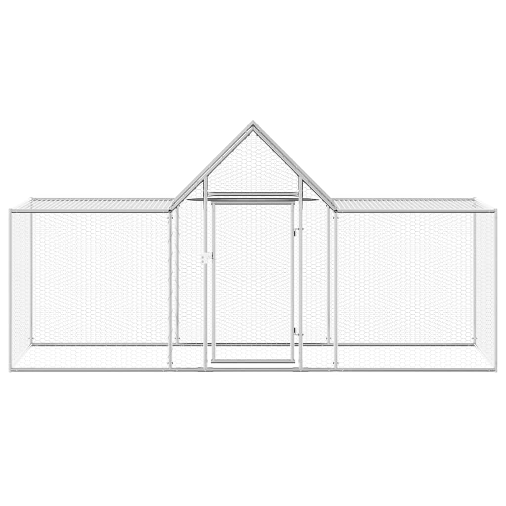 Vidaxl Chicken Run 3x1x1,5 m Galvanisé en acier