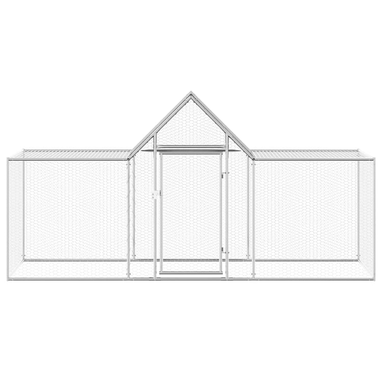 Vidaxl Chicken Run 3x1x1,5 m Galvanisé en acier