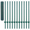 FET de maille filaire Vidaxl avec poteaux 25x1 m en acier vert