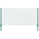 FET de maille filaire Vidaxl avec poteaux 25x1 m en acier vert