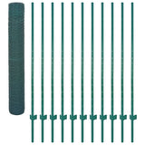 FET de maille filaire Vidaxl avec poteaux de 25x2 m en acier vert - afbeelding 3