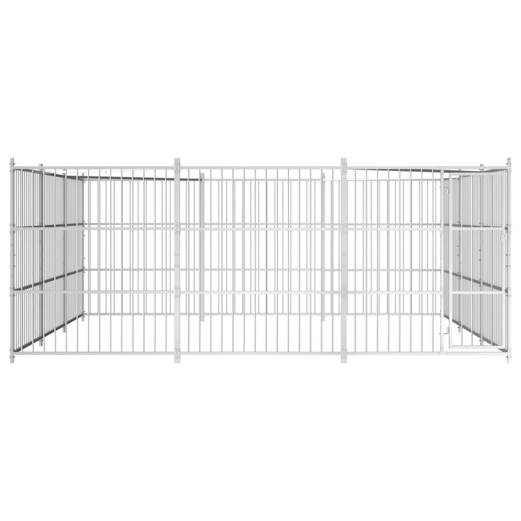 Vidaxl Chienne Kennel pour l'extérieur 450x450x185 cm