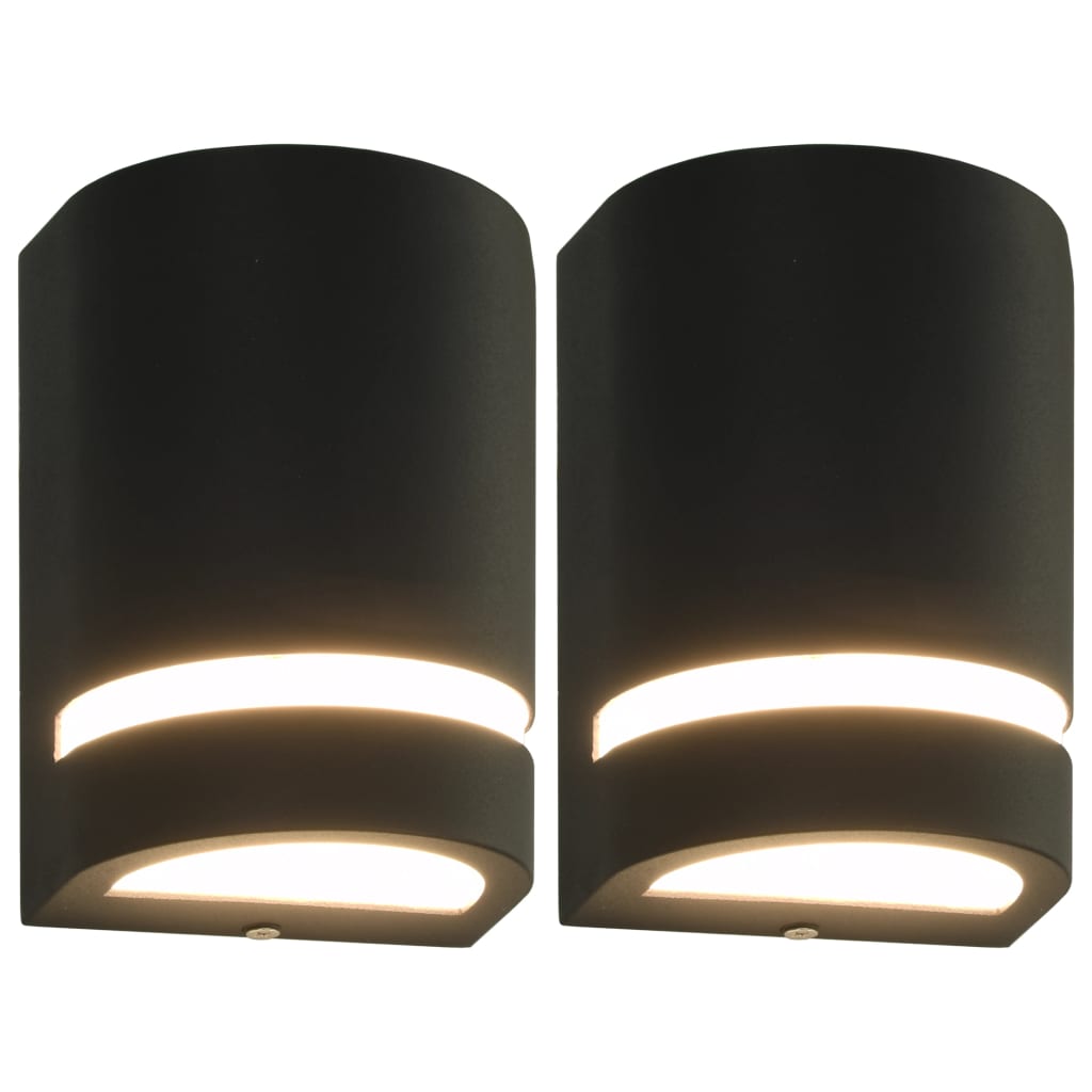 Vidaxl Lampes murales extérieures 2 pcs 35 W