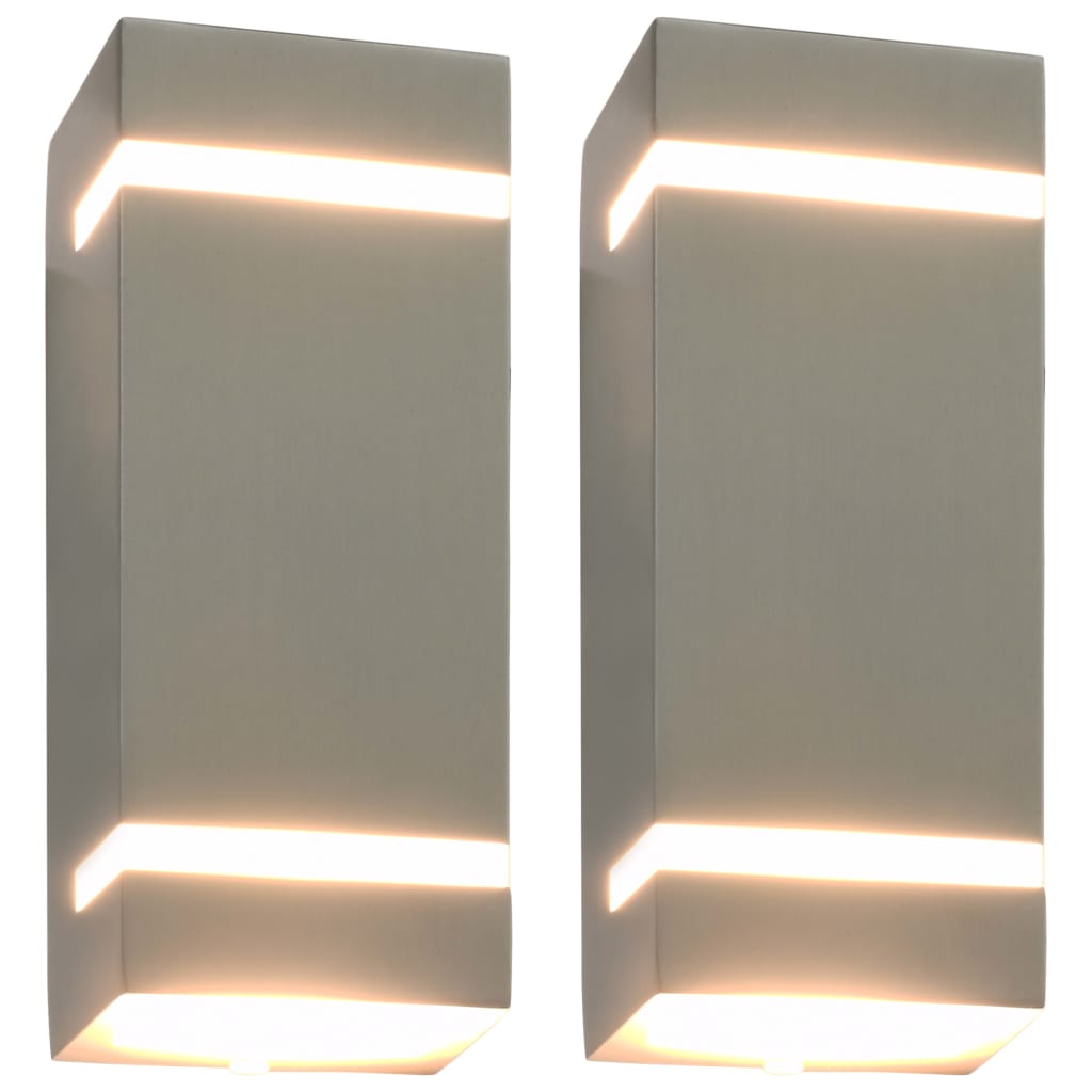 Vidaxl Lampes murales extérieures 2 PCS 35 W