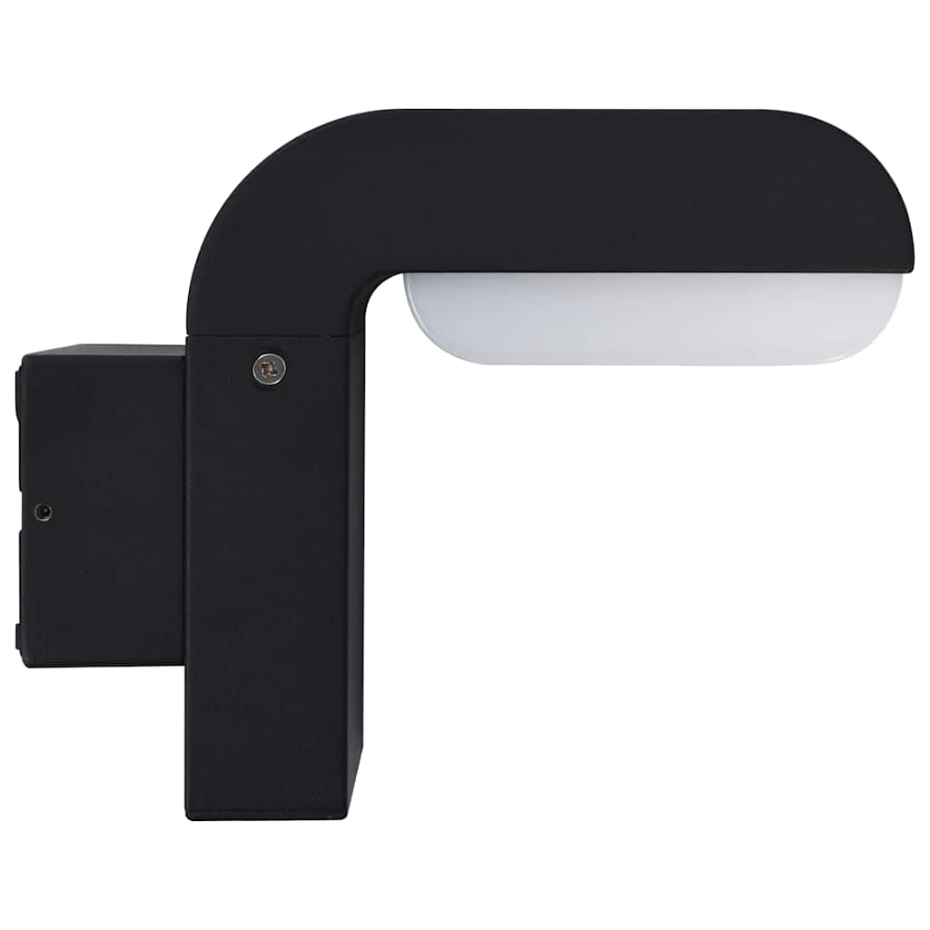 Vidaxxl applique d'extérieur LED 9 W ovale noir