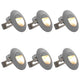 Vidaxxl appliques d'extérieur LED 6 pcs 2 w rondes couleur argent