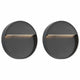 Vidaxl LED des lampes murales extérieures 2 pcs 3 W Round Black
