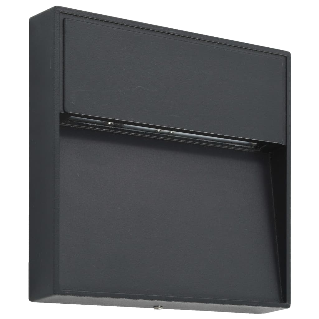 Vidaxl LED murs extérieurs 2 pcs 3 W carré noir