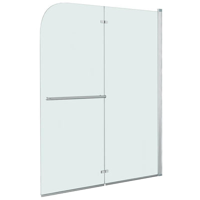 Enceinte de douche Vidaxl 2 panneaux 120x140 cm ESG